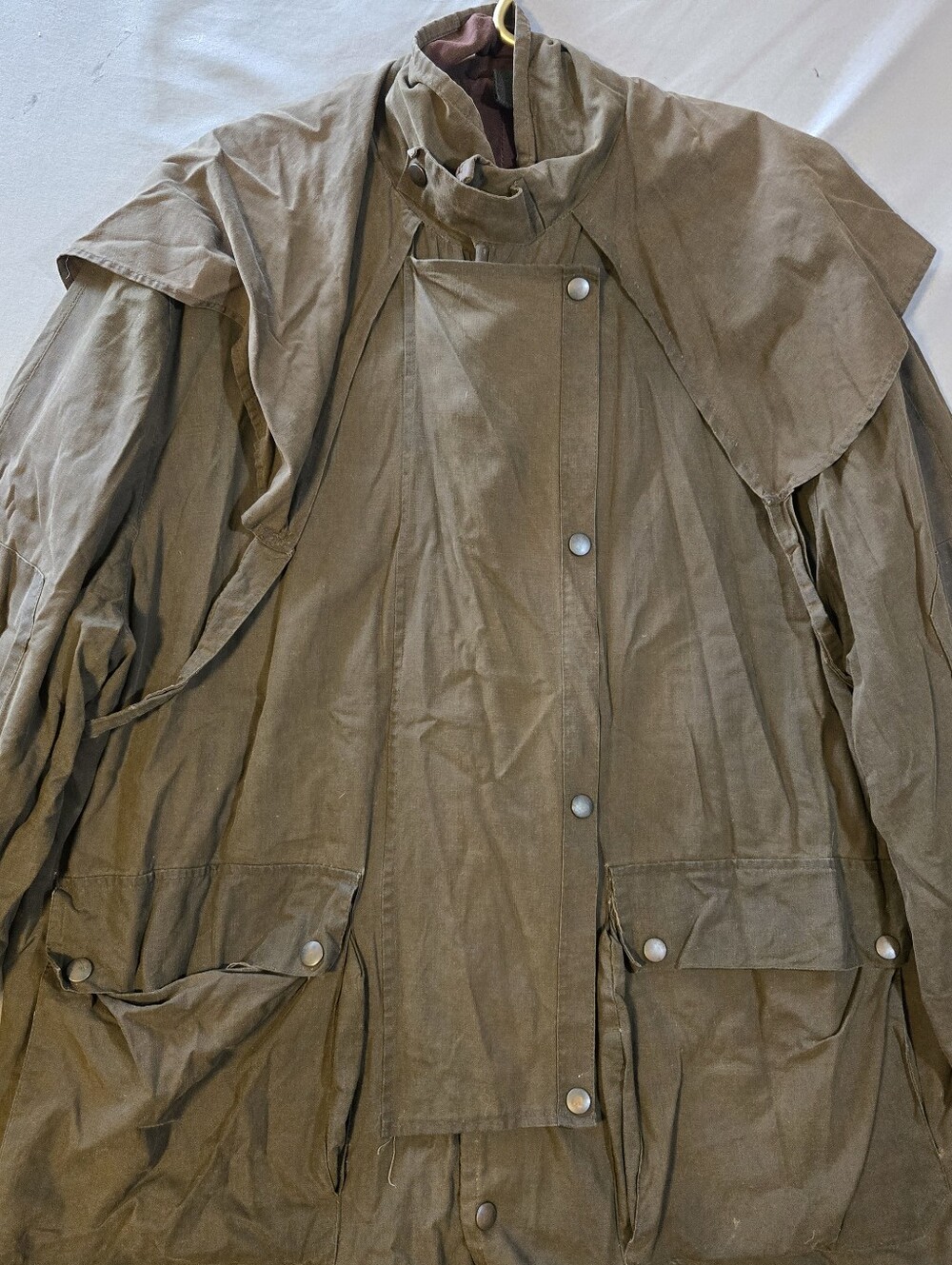 Weathers Authentic Australian Outback 100% Cotton Oilskin Utility Field Coat - Picture 2 of 13